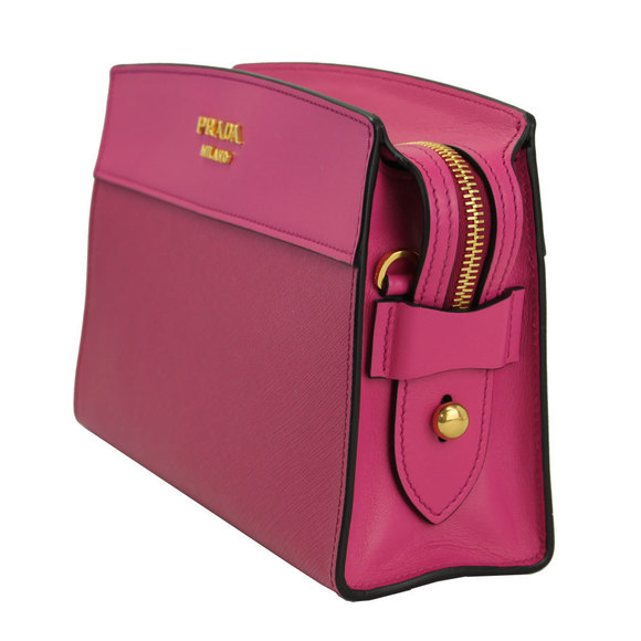 Prada Esplanade Shoulder Fuchsia Clutch Bag Pink - Picture 1 of 6